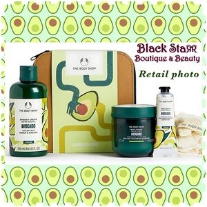 🥑“The Body Shop” Lather & Slather Avocado 4-Piece Gift Set. NEW